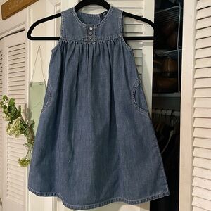 Gap kids denim dress with pockets